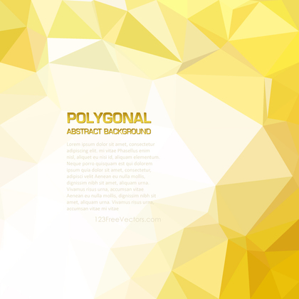 Yellow Gold Low Poly Background Image