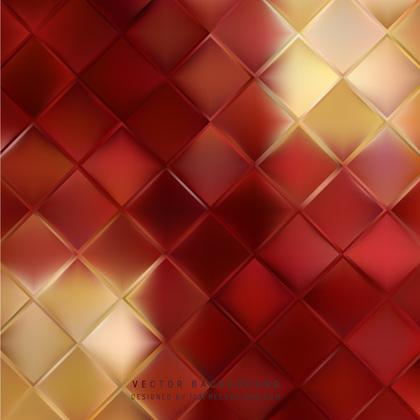 Red Beige Geometric Square Background