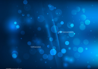 Blue Blurry Lights Background Vector Image