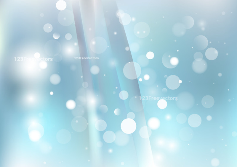 Abstract Light Blue Blurred Lights Background Vector Art
