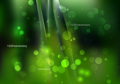 Abstract Dark Green Blurred Bokeh Background Vector Image