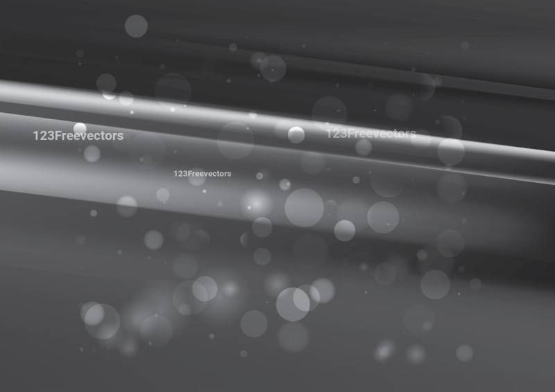 Abstract Dark Grey Blur Lights Background