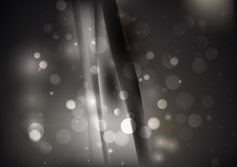 Abstract Dark Grey Blurred Bokeh Background