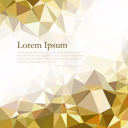 Polygonal Background Golden Tones Free Vector