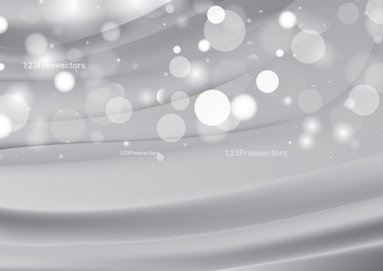 Pastel Grey Blurred Lights Background Vector Illustration