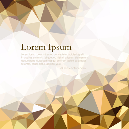 Gold Color Low Poly Background Image