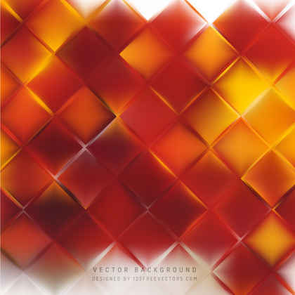 Abstract Red Orange Geometric Square Background