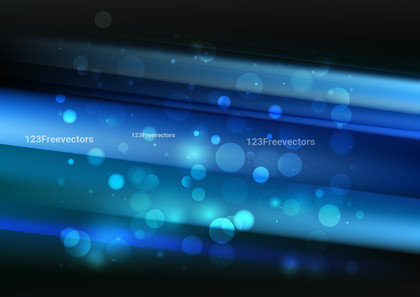 Abstract Black and Blue Blurred Lights Background Vector Image