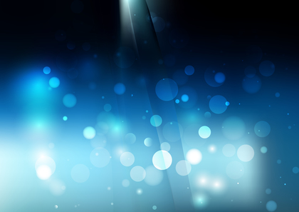 Abstract Black and Blue Bokeh Defocused Lights Background Vector Eps