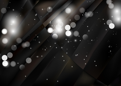 Abstract Black and Brown Bokeh Lights Background Vector Image