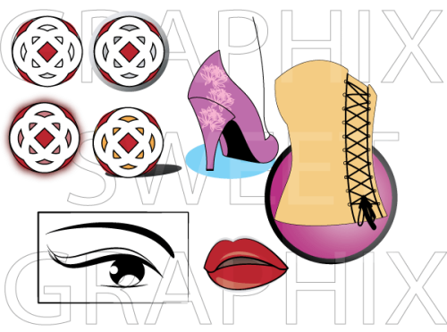 Fashion Vector Pack – Eyes, Lips, Heels
