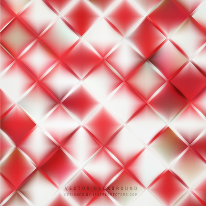 Red White Square Background Pattern