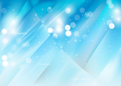 Abstract Blue and White Blurry Lights Background Vector Image