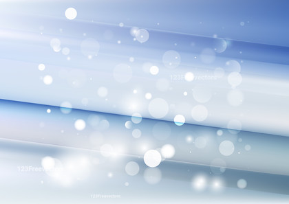 Abstract Blue and White Bokeh Background Illustrator