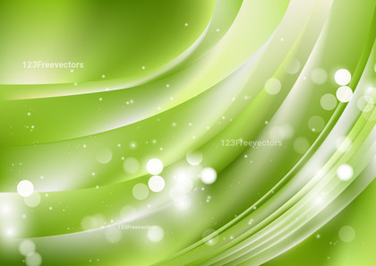 Green and White Blur Lights Background Image