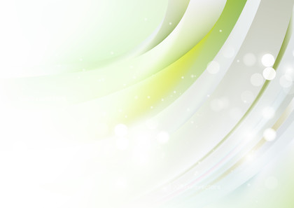 Green and White Bokeh Background Vector Illustration