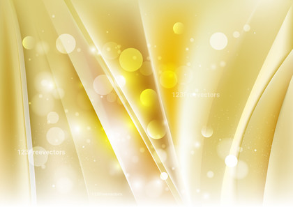 Abstract Yellow and White Blurry Lights Background Graphic