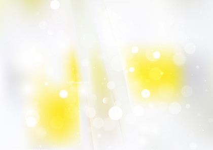 Abstract Yellow and White Bokeh Defocused Lights Background Image