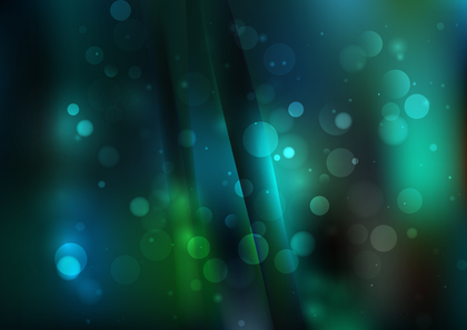 Blue and Green Bokeh Background