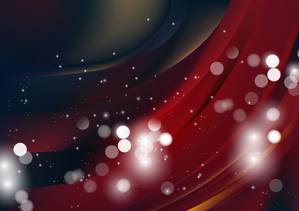 Abstract Red and Blue Bokeh Lights Background Image