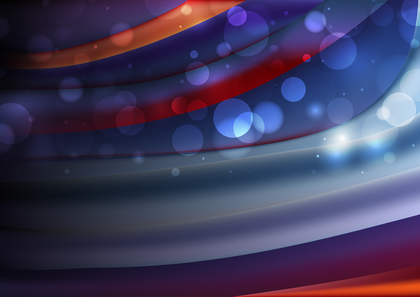 Abstract Red and Blue Defocused Lights Background Vector Image