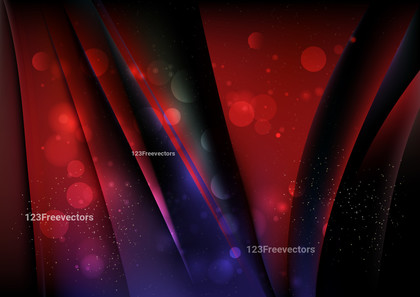 Abstract Black Red and Blue Blurry Lights Background