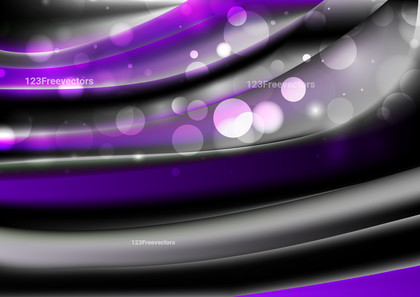 Abstract Purple Grey and Black Blurry Lights Background