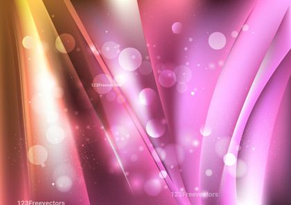 Abstract Orange Pink and White Blurred Lights Background