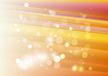 Abstract Orange Pink and White Bokeh Background