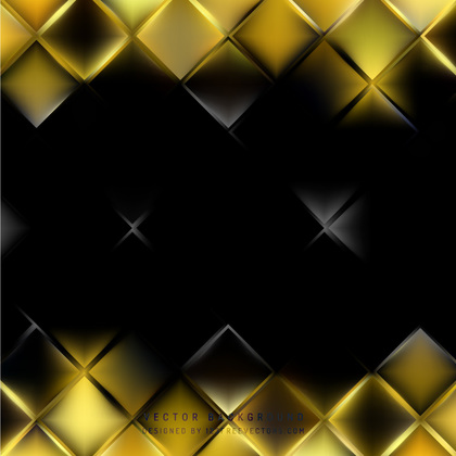 Abstract Black Yellow Square Background Design
