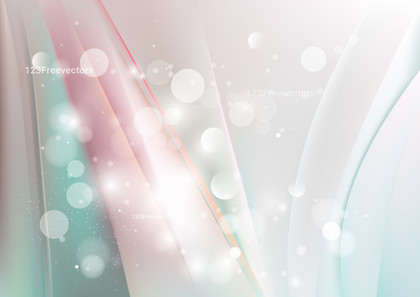 Pink Blue and White Blurred Bokeh Background Vector Image