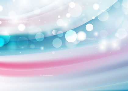 Pink Blue and White Lights Background Design