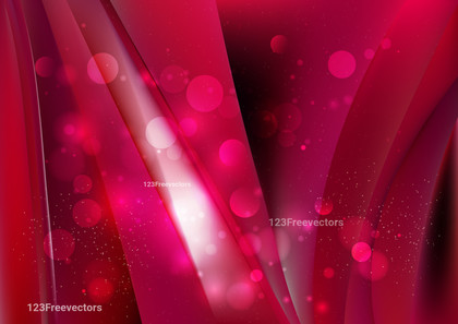 Abstract Pink Red and White Bokeh Lights Background Vector
