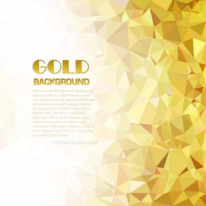 Gold Polygonal Triangular Background Image