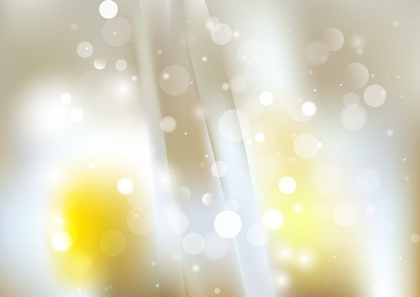 Abstract Yellow Brown and White Blurred Lights Background