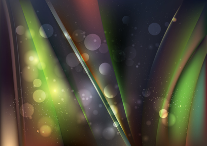 Abstract Brown Blue and Green Blurry Lights Background Design