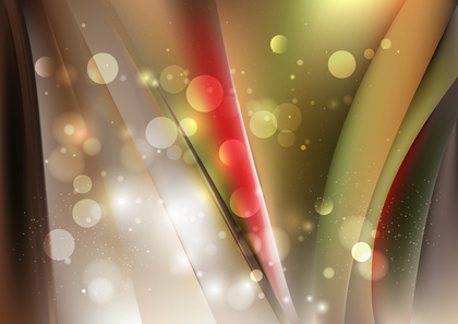 Abstract Red Brown and Green Bokeh Lights Background