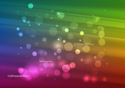 Red Green and Blue Blurred Bokeh Background Vector Eps