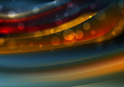 Abstract Red Orange and Blue Lights Background Vector Graphic