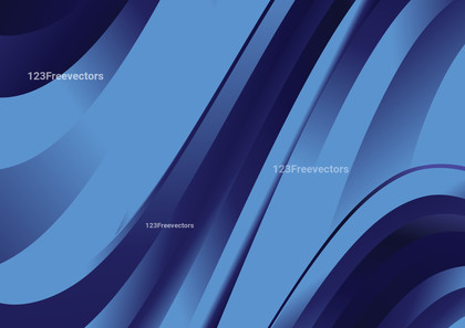 Abstract Dark Blue Curve Background Vector Image