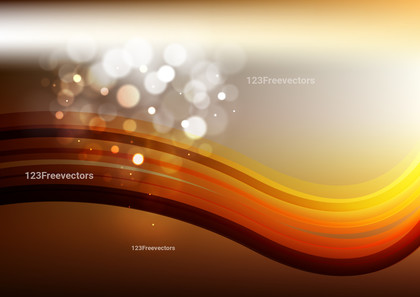 Abstract Dark Orange Wave Background Graphic