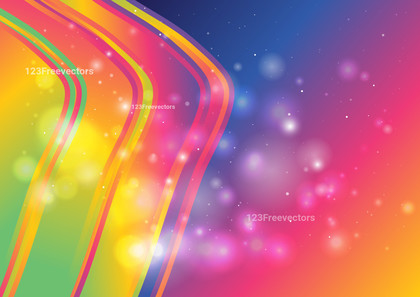 Glowing Abstract Colorful Wave Background