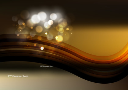 Abstract Orange and Black Curve Background