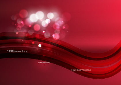 Glowing Abstract Red and Black Wave Background