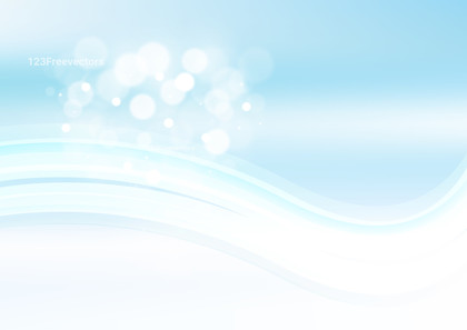 Glowing Blue and White Wave Background