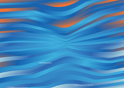Blue and Orange Wave Background