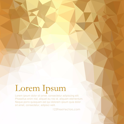 Gold Abstract Polygonal Triangular Background Free