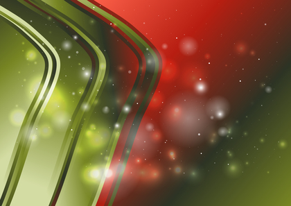 Abstract Red and Green Curve Background