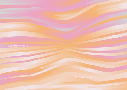 Abstract Orange Pink and White Shiny Wave Background Vector