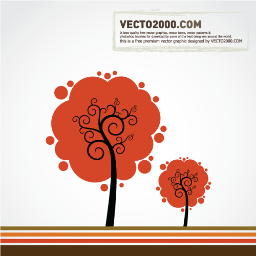 Free Color Tree Vector